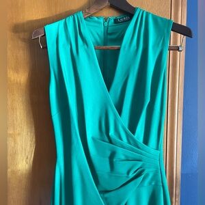 Emerald green gown